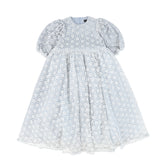 FRANCESCA GUILIANO FLOWER EYELET WAISTED GOWN